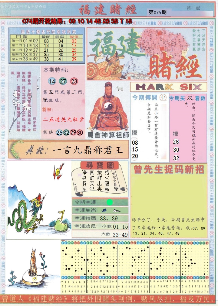 2025075期福建赌经A