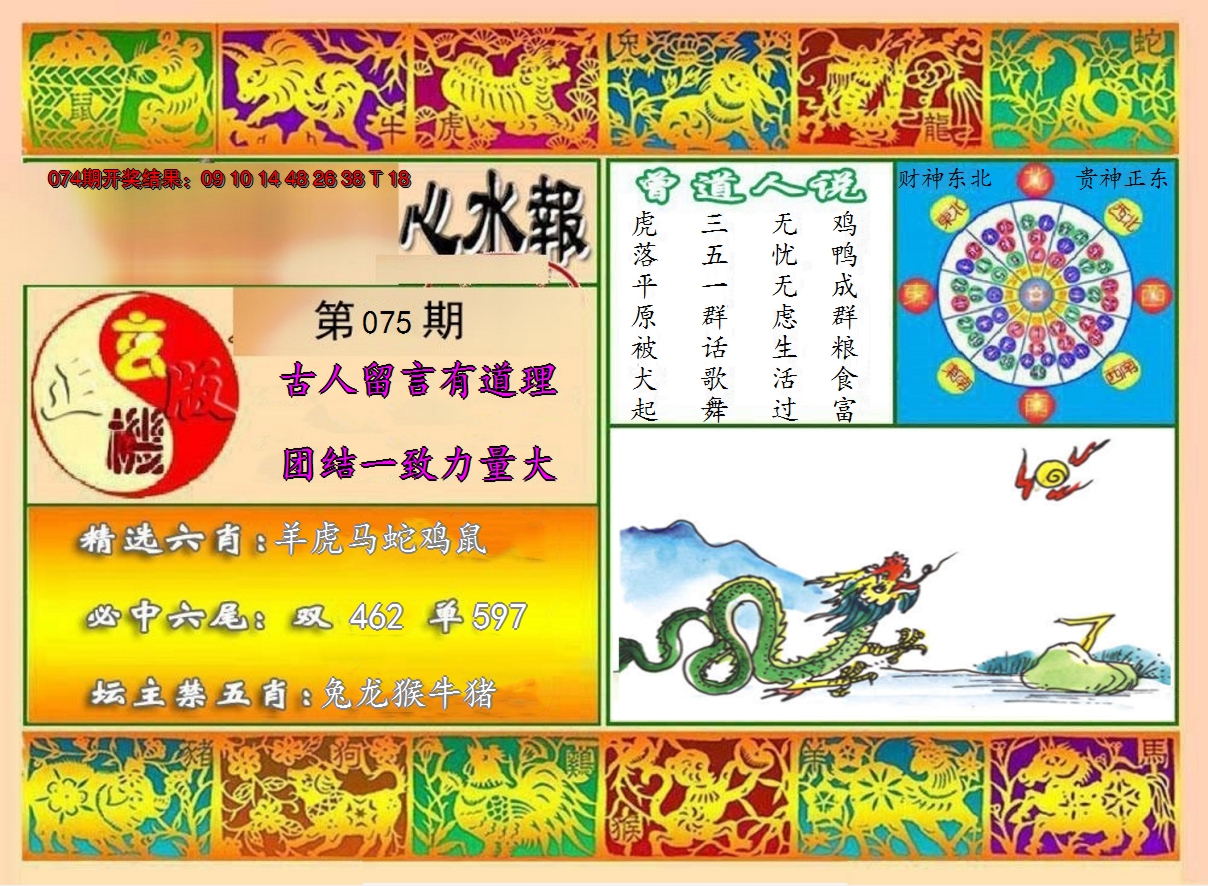 2025075期九龙心水报