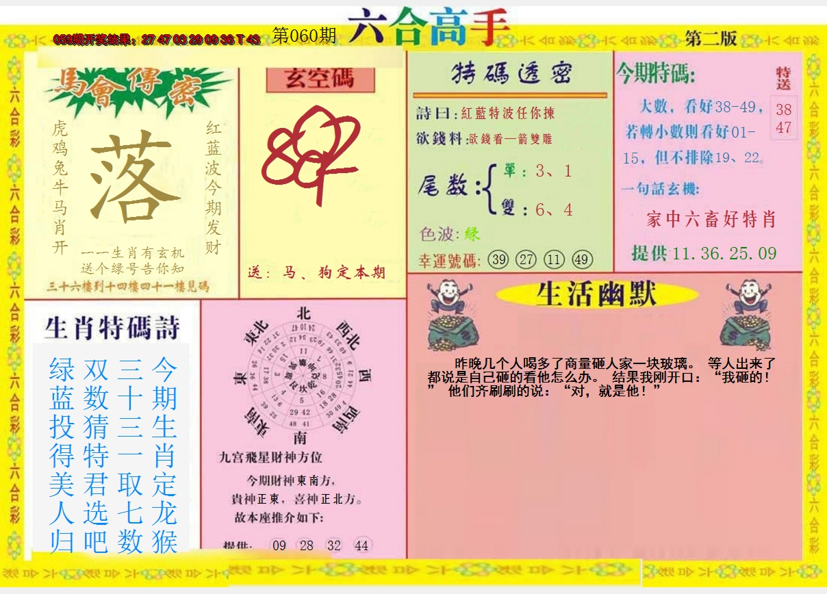 2025060期六合高手B
