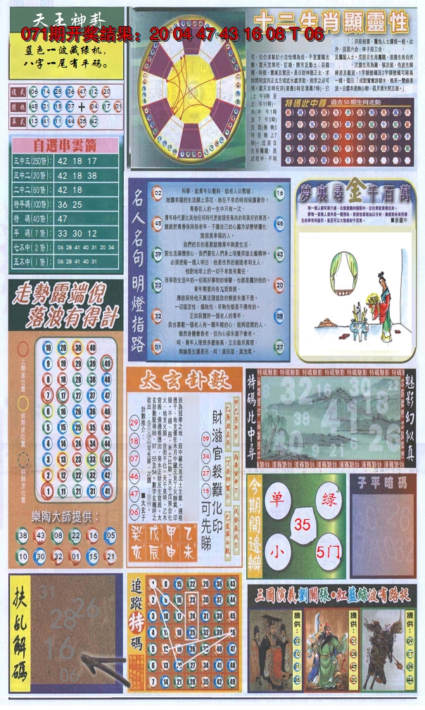 2025072期新报跑狗-2(背面)