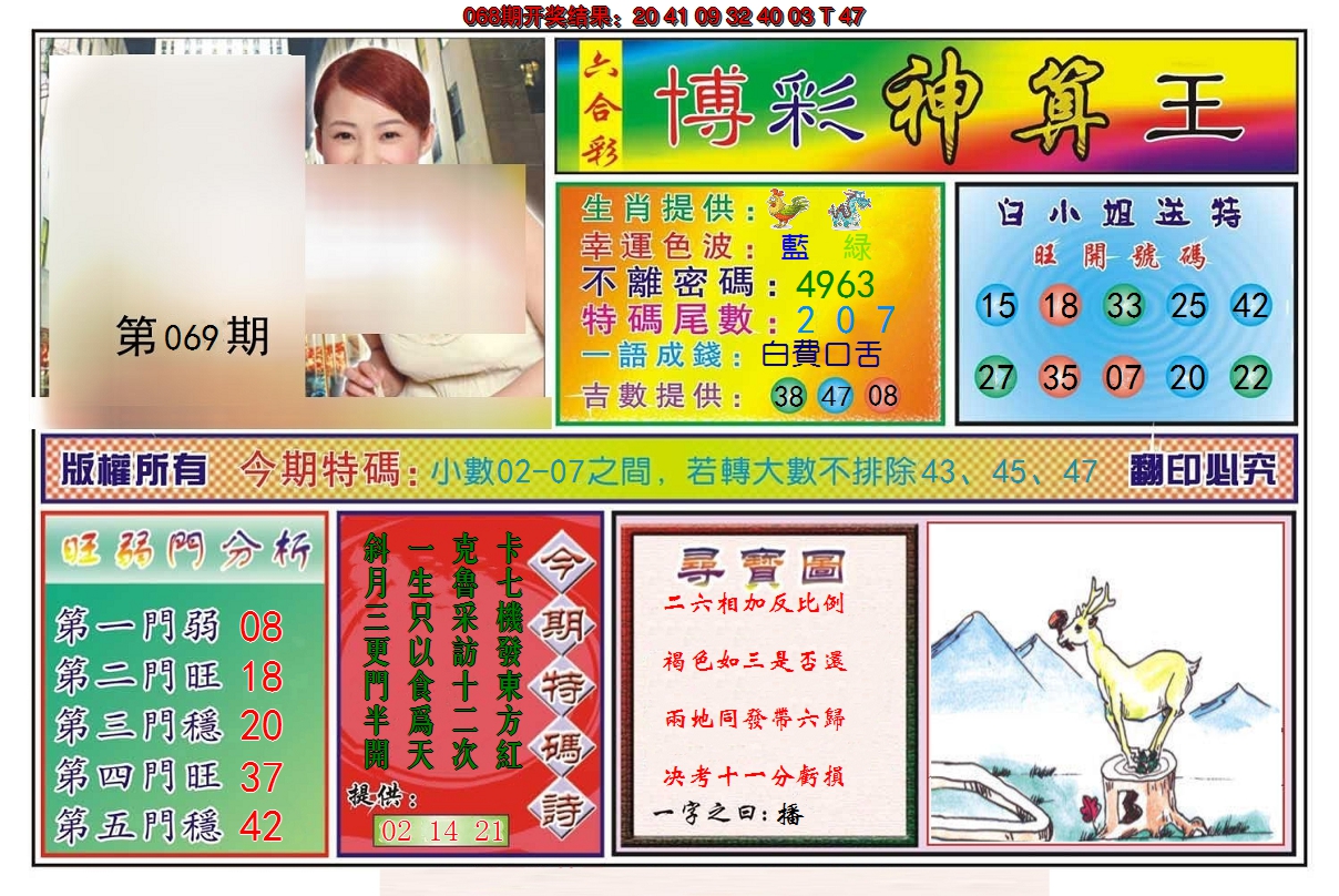 2025069期博彩神算王