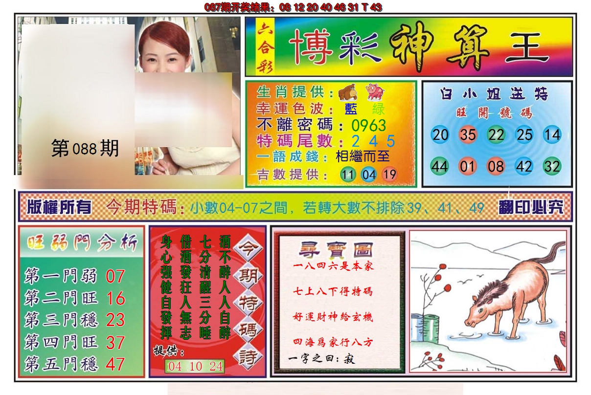 2025088期博彩神算王