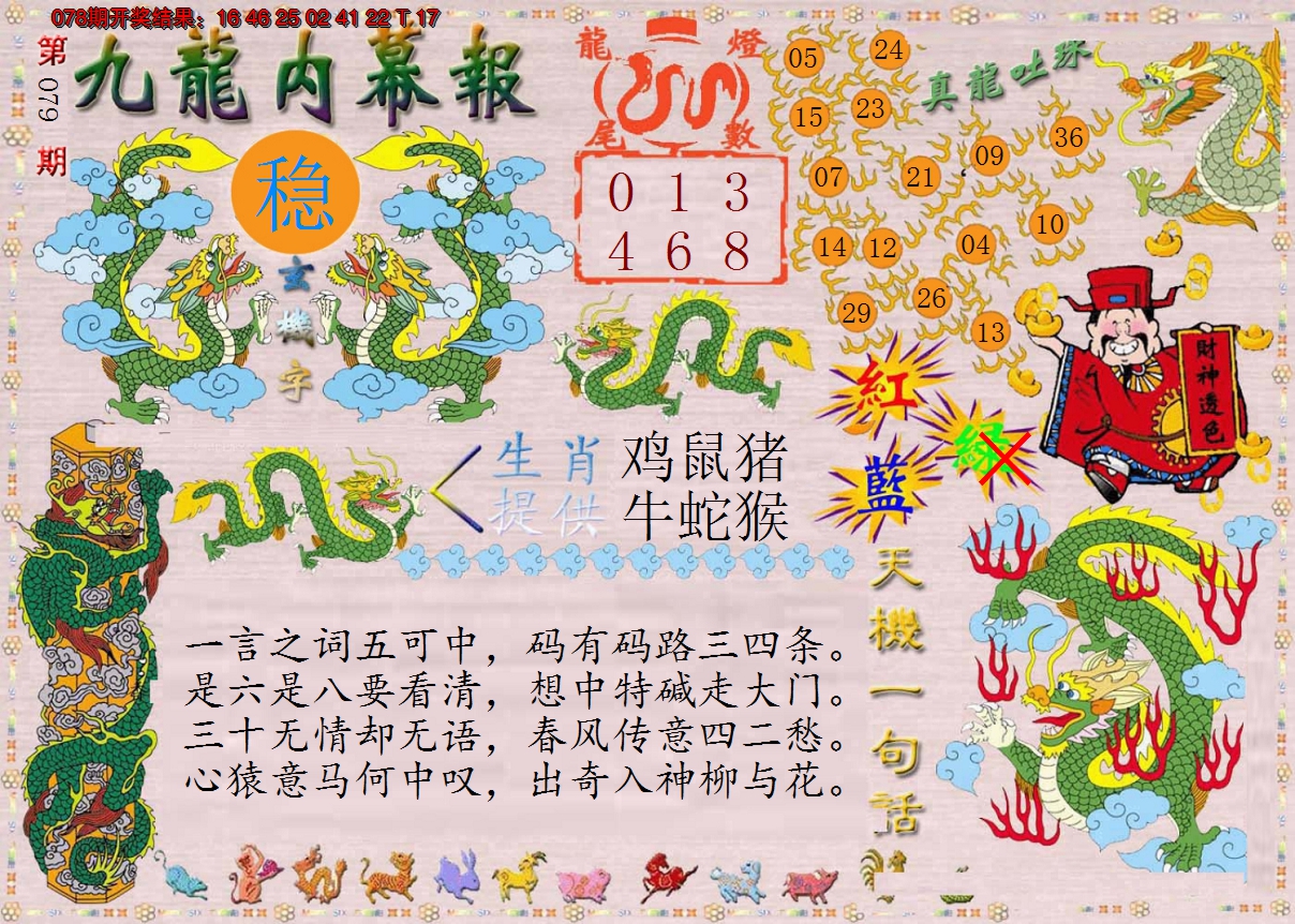 2025079期正版九龙内幕报
