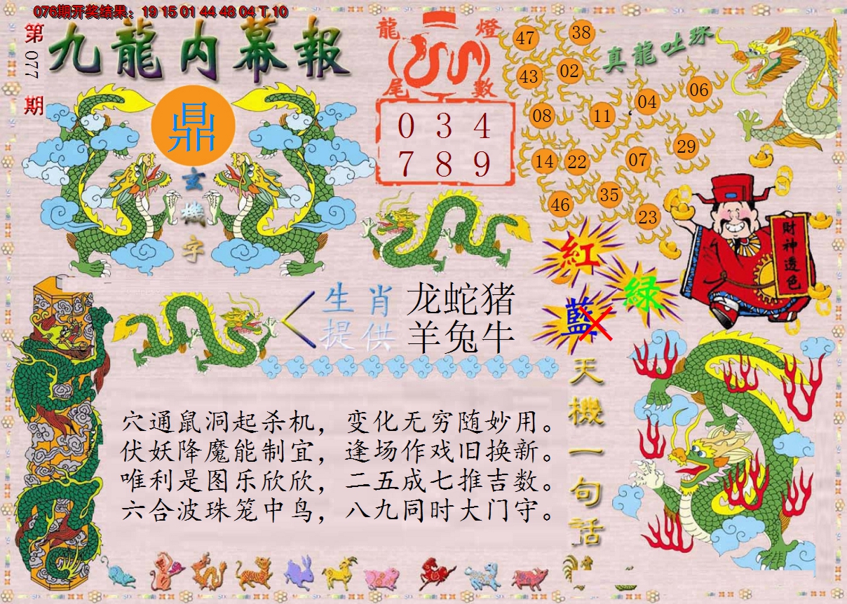 2025077期正版九龙内幕报