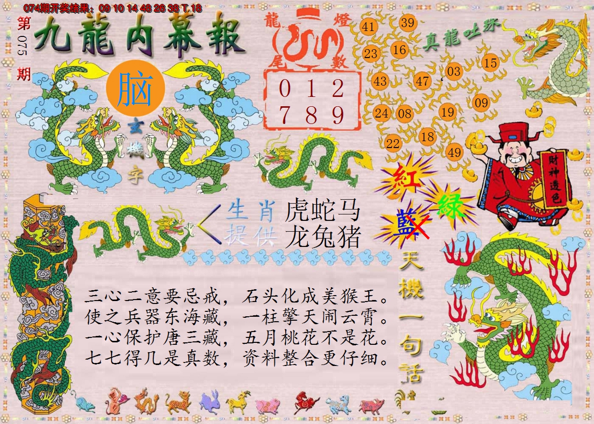 2025075期正版九龙内幕报