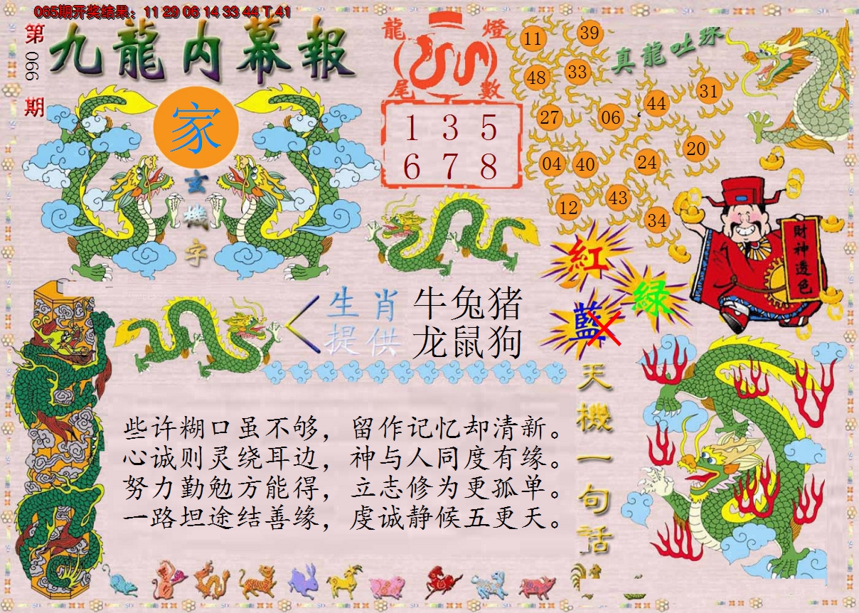 2025066期正版九龙内幕报