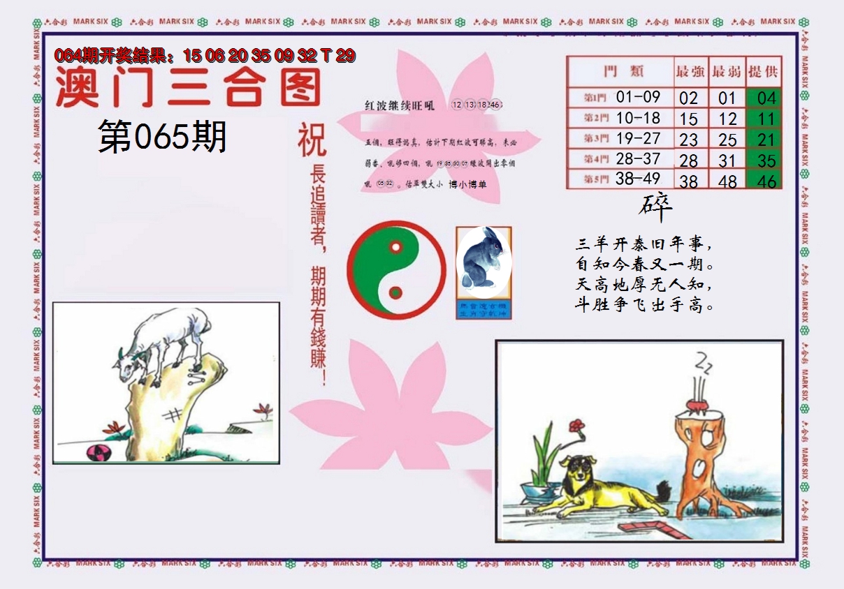 2025065期4-澳门三合