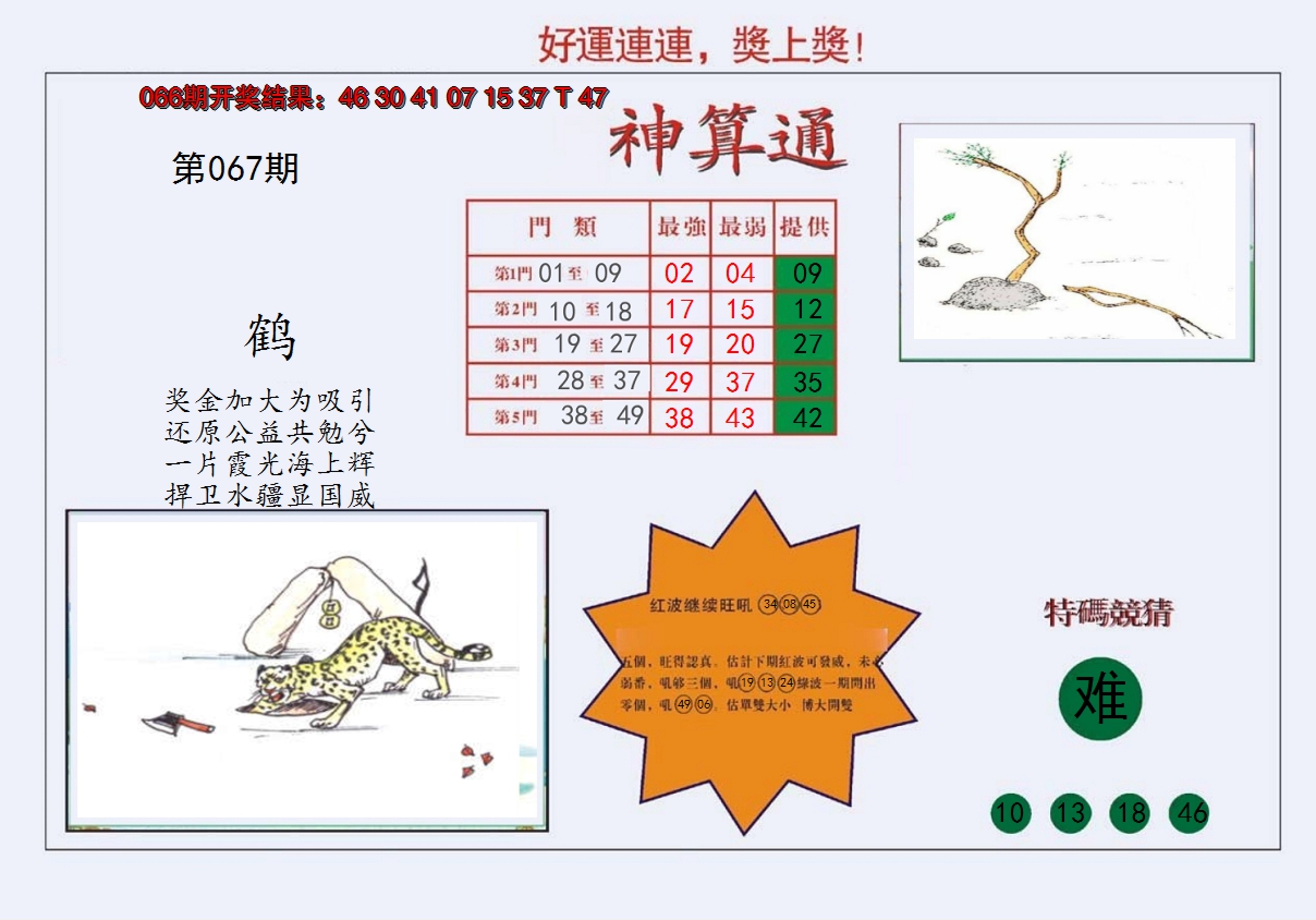 2025067期4-台湾神算