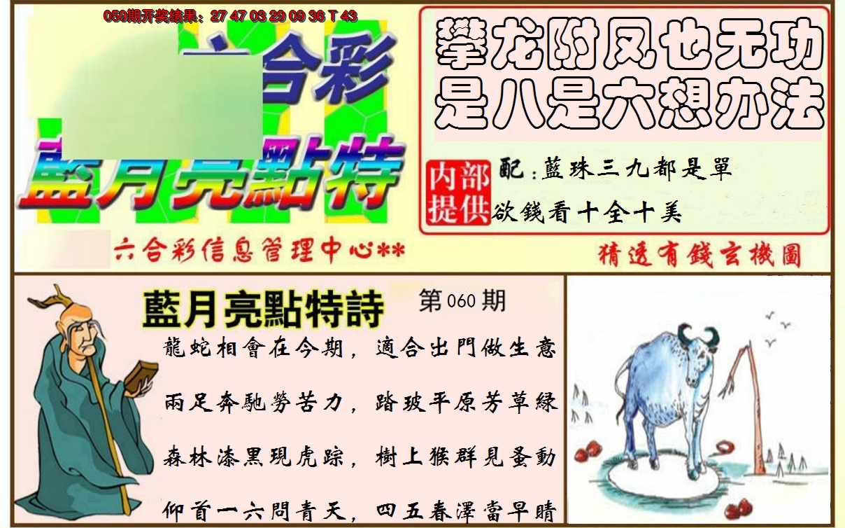 2025060期蓝月亮点特码