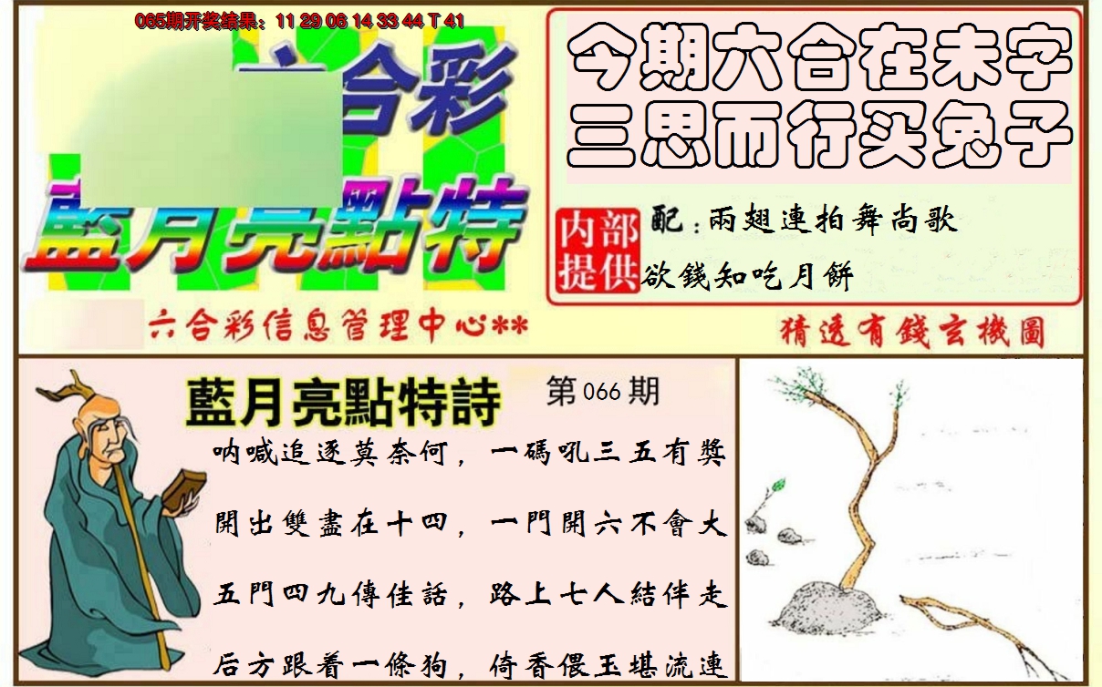 2025066期蓝月亮点特码