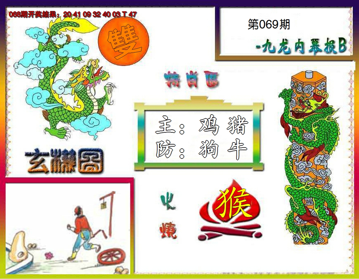 2025069期九龙内幕特肖图B