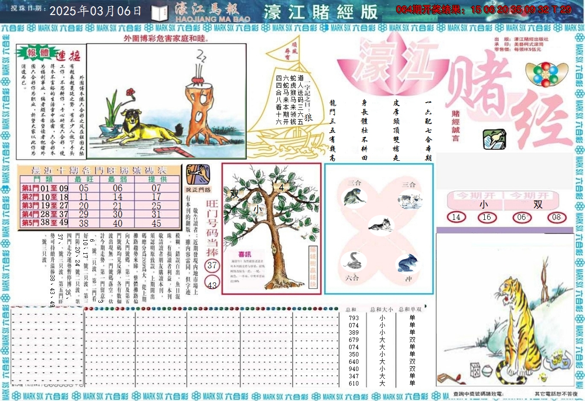 2025065期濠江赌经A