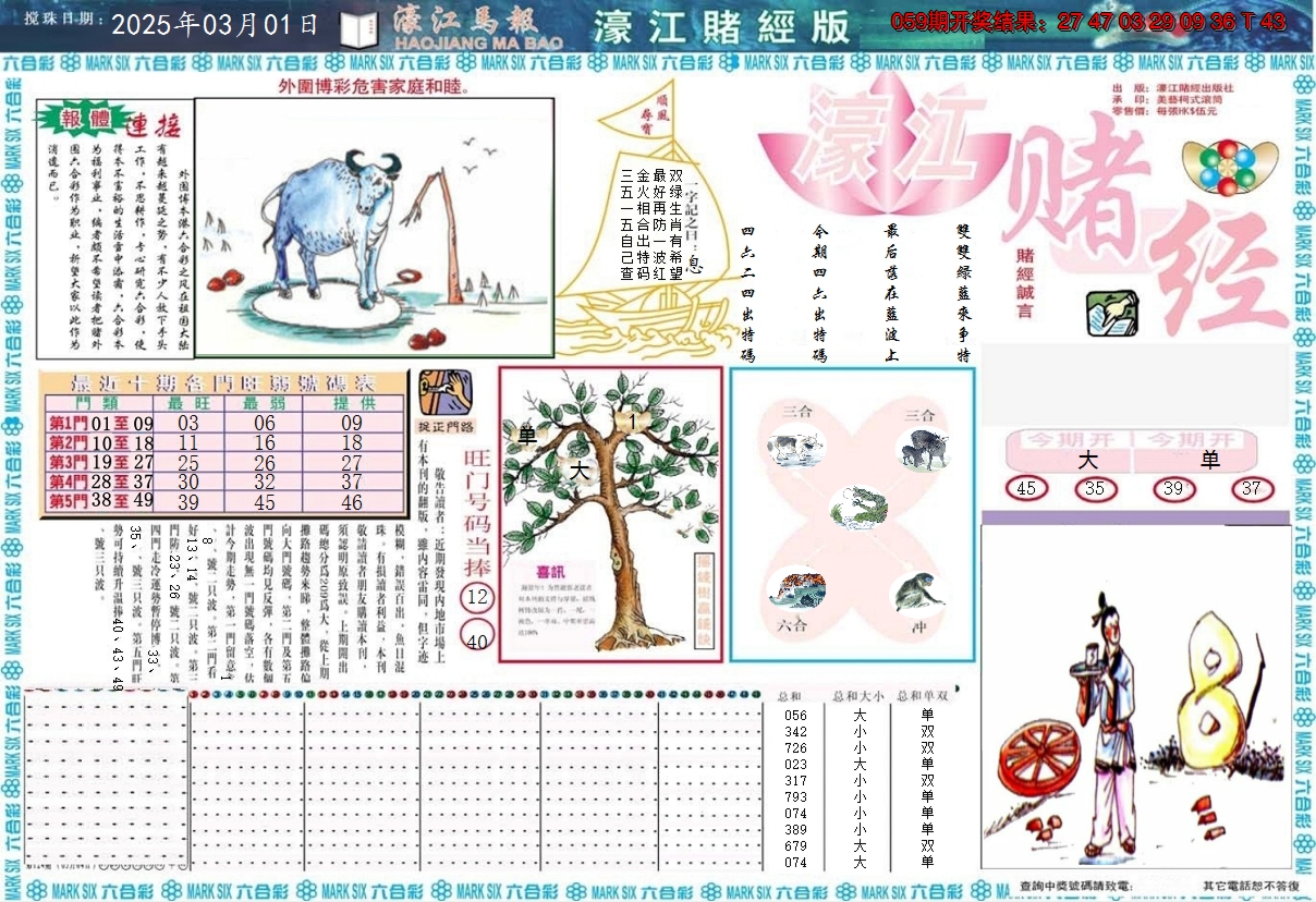 2025060期濠江赌经A