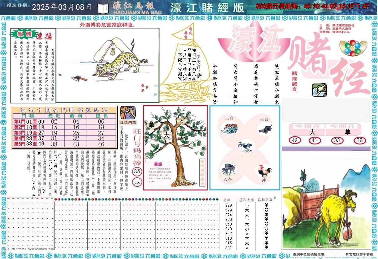2025067期濠江赌经A