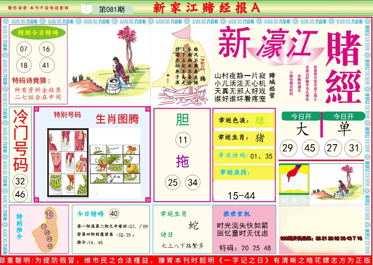 2025081期新濠江赌经A