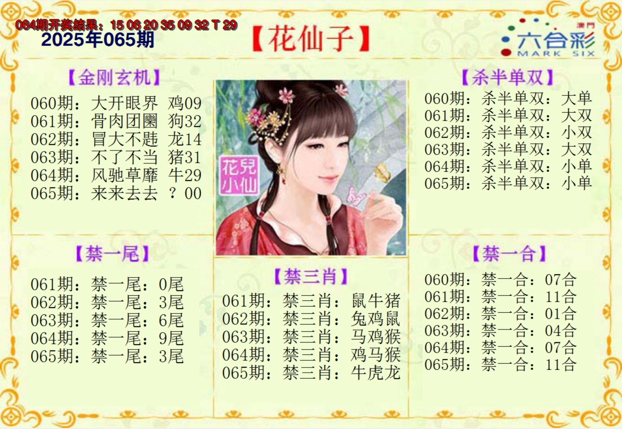 2025065期花仙子
