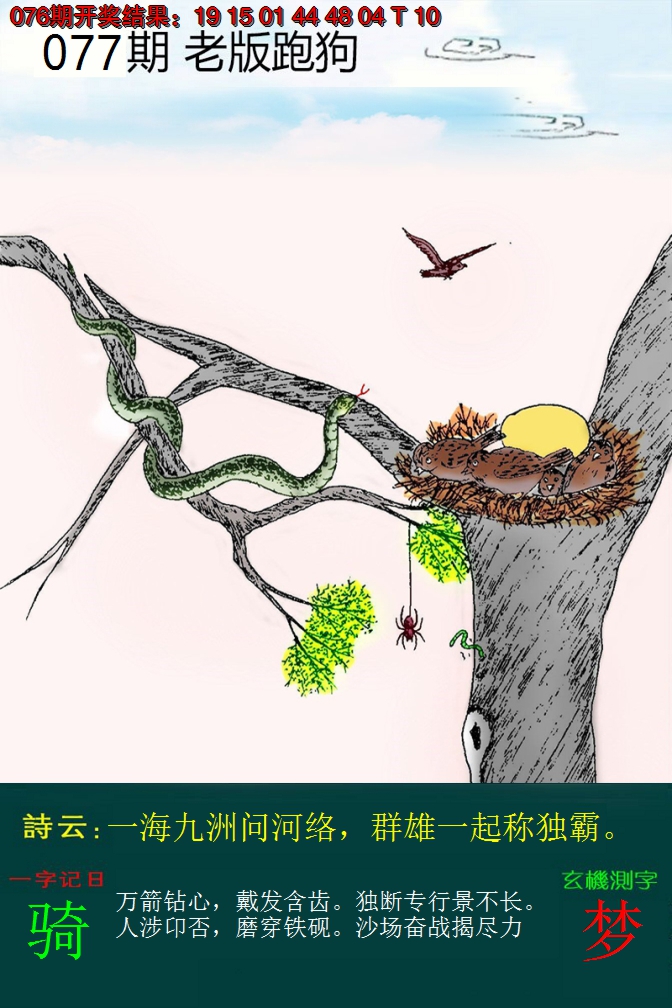 2025077期老版跑狗