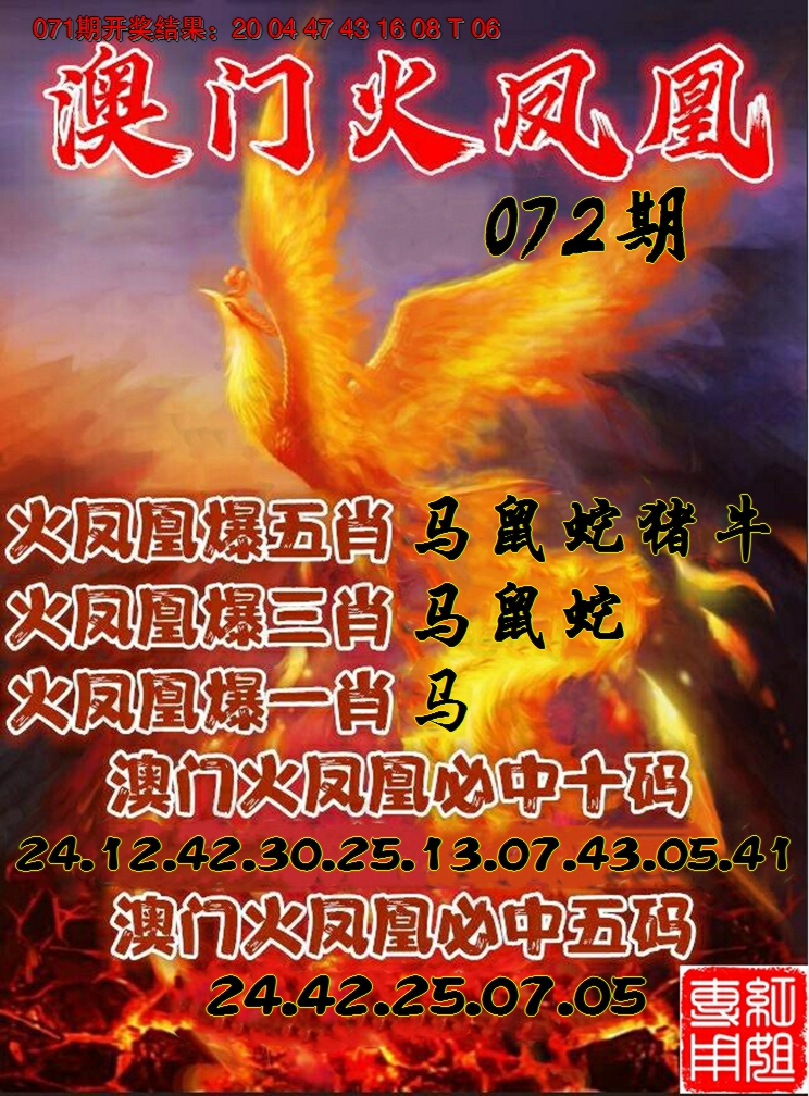 2025072期火凤凰