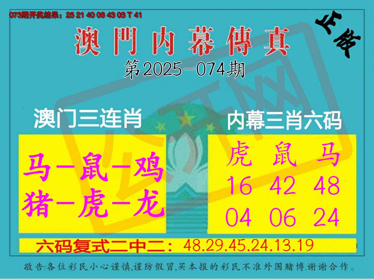 2025074期内幕传真三肖版