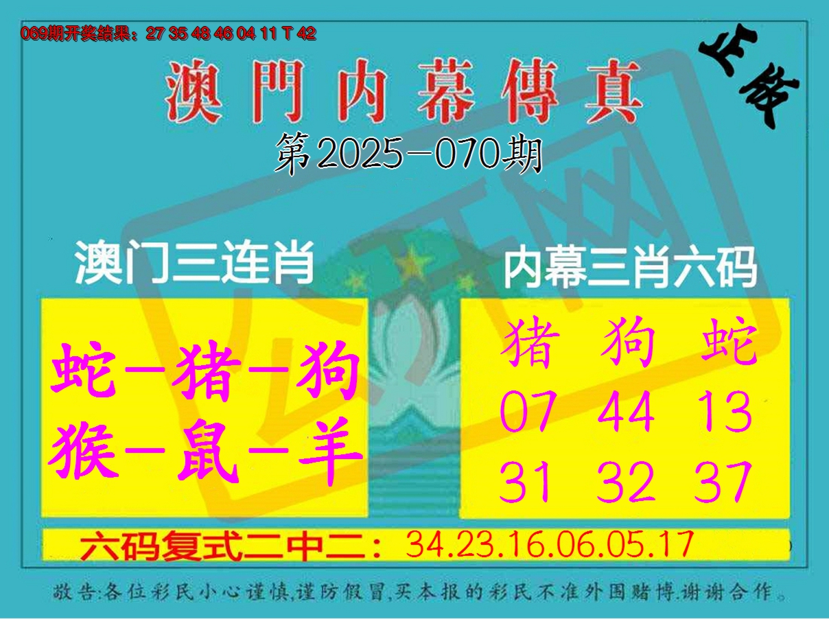 2025070期内幕传真三肖版