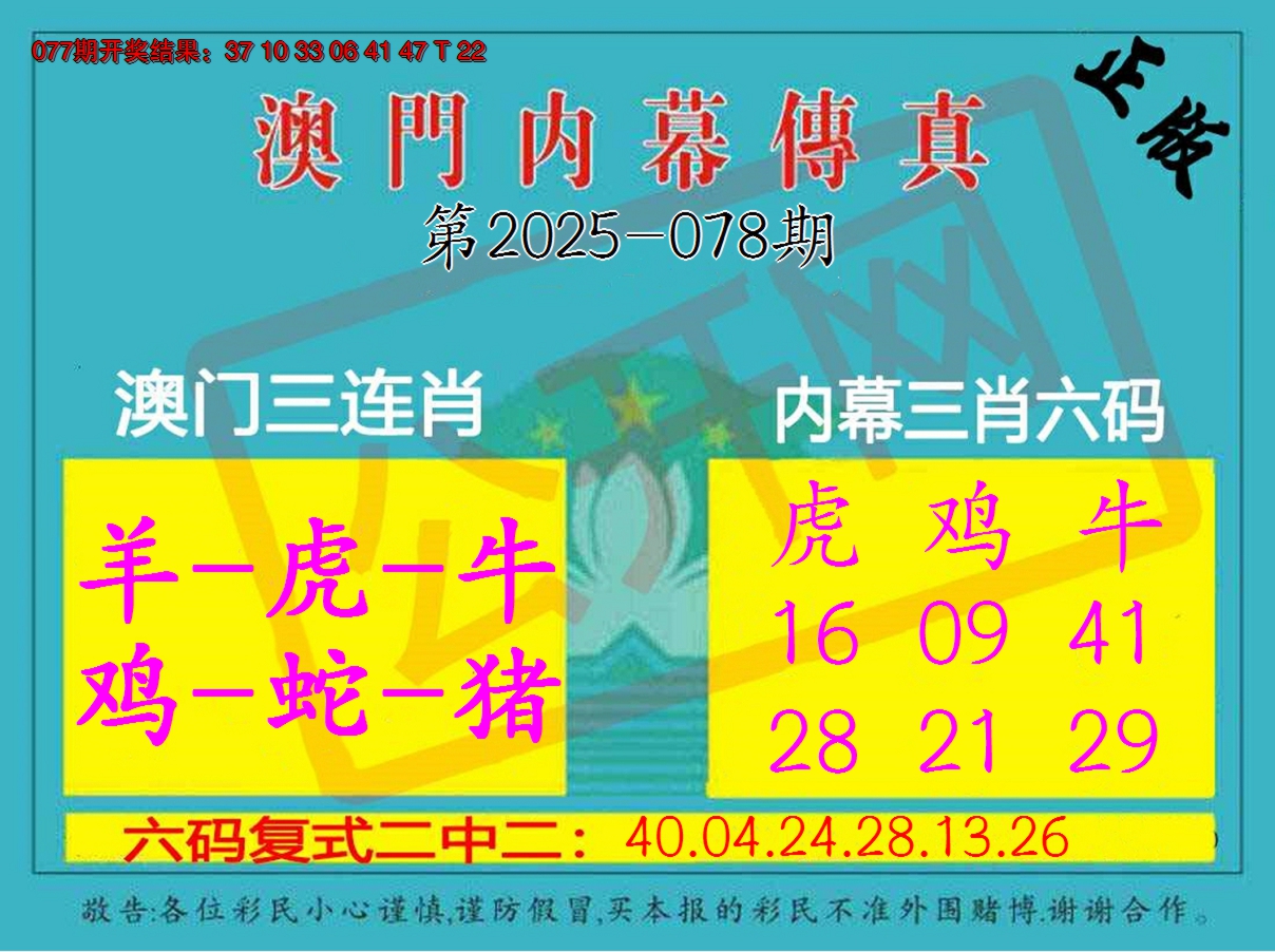 2025078期内幕传真三肖版