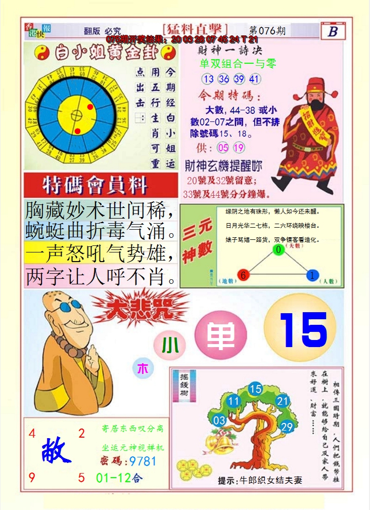 2025076期猛料直击B