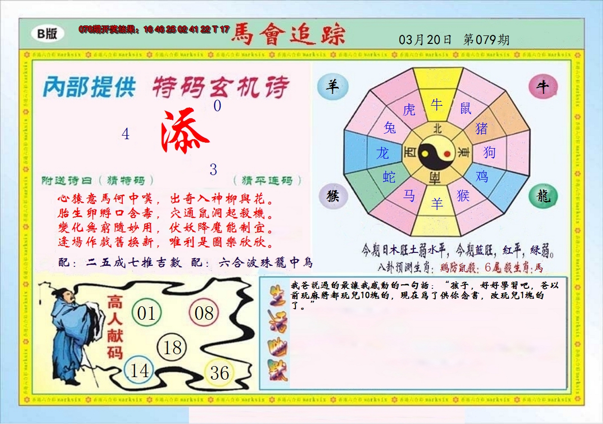 2025079期马会追踪B