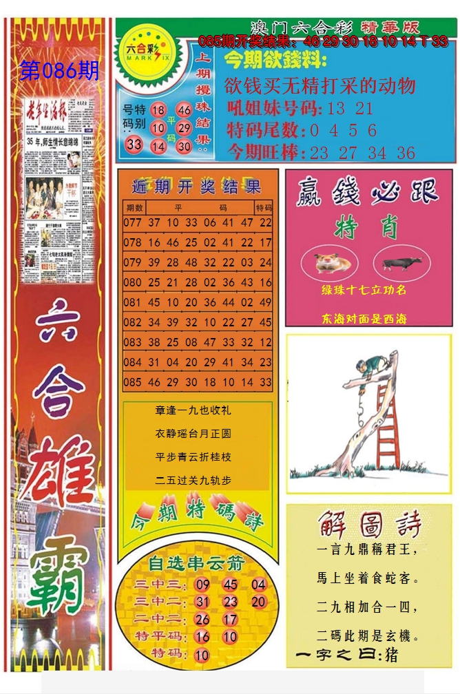 2025086期六合雄霸