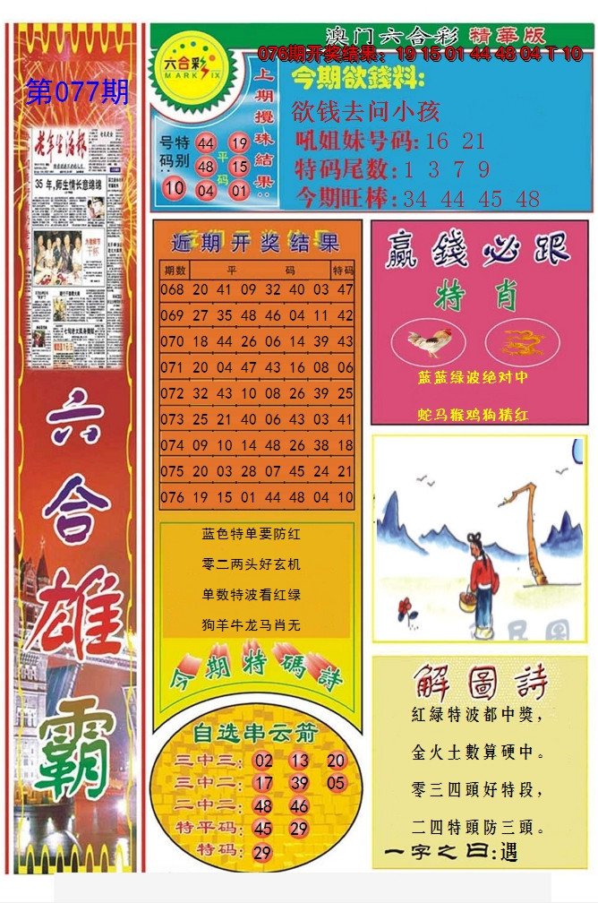 2025077期六合雄霸