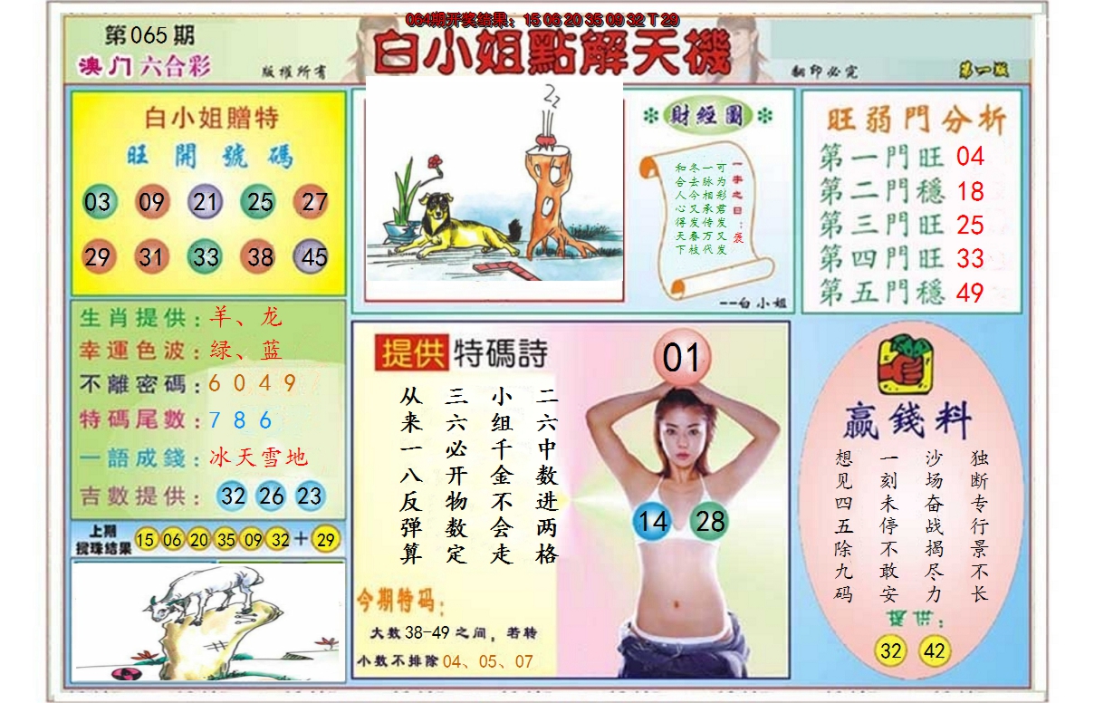 2025065期白小姐点解天机A