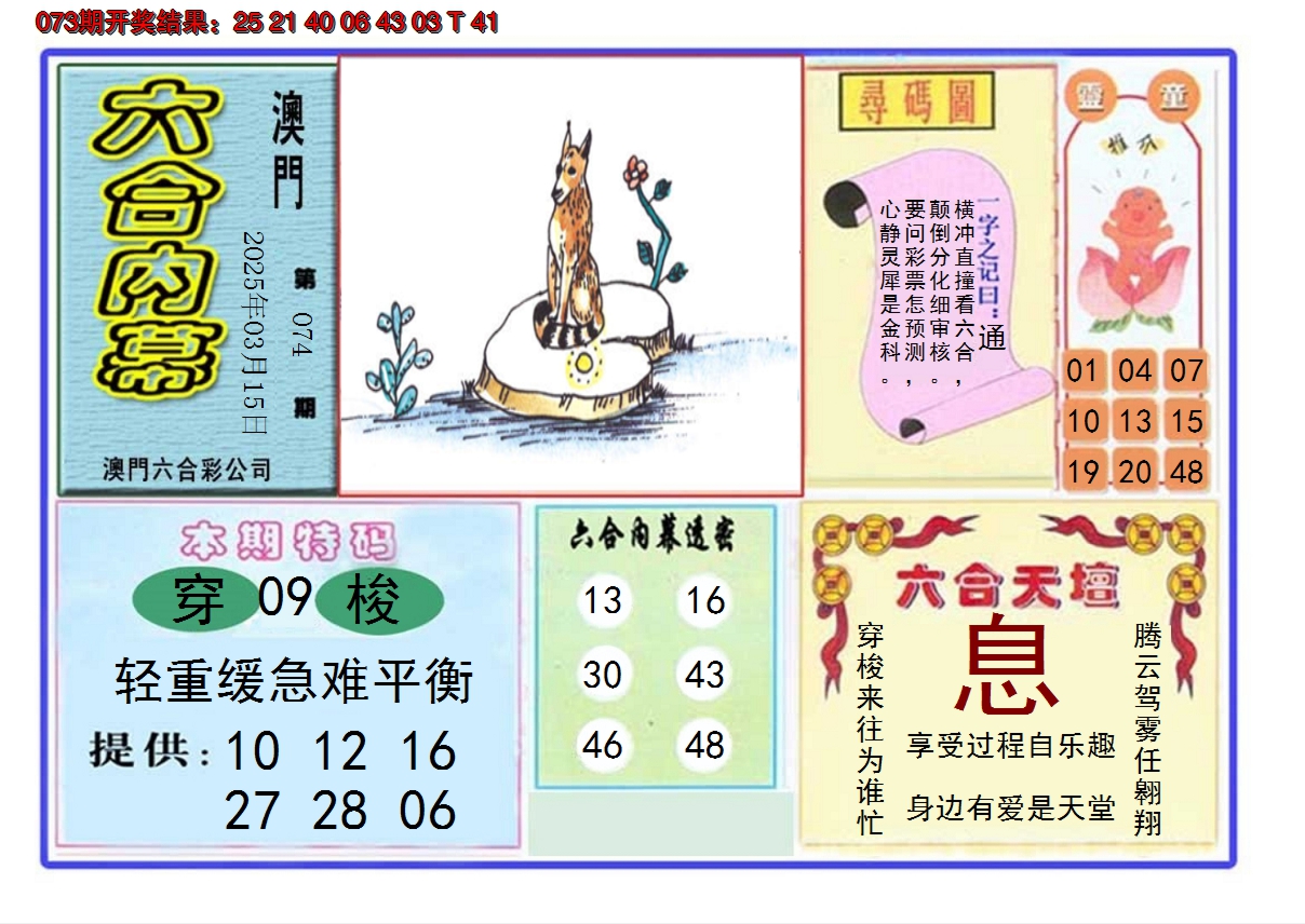 2025074期六合内幕