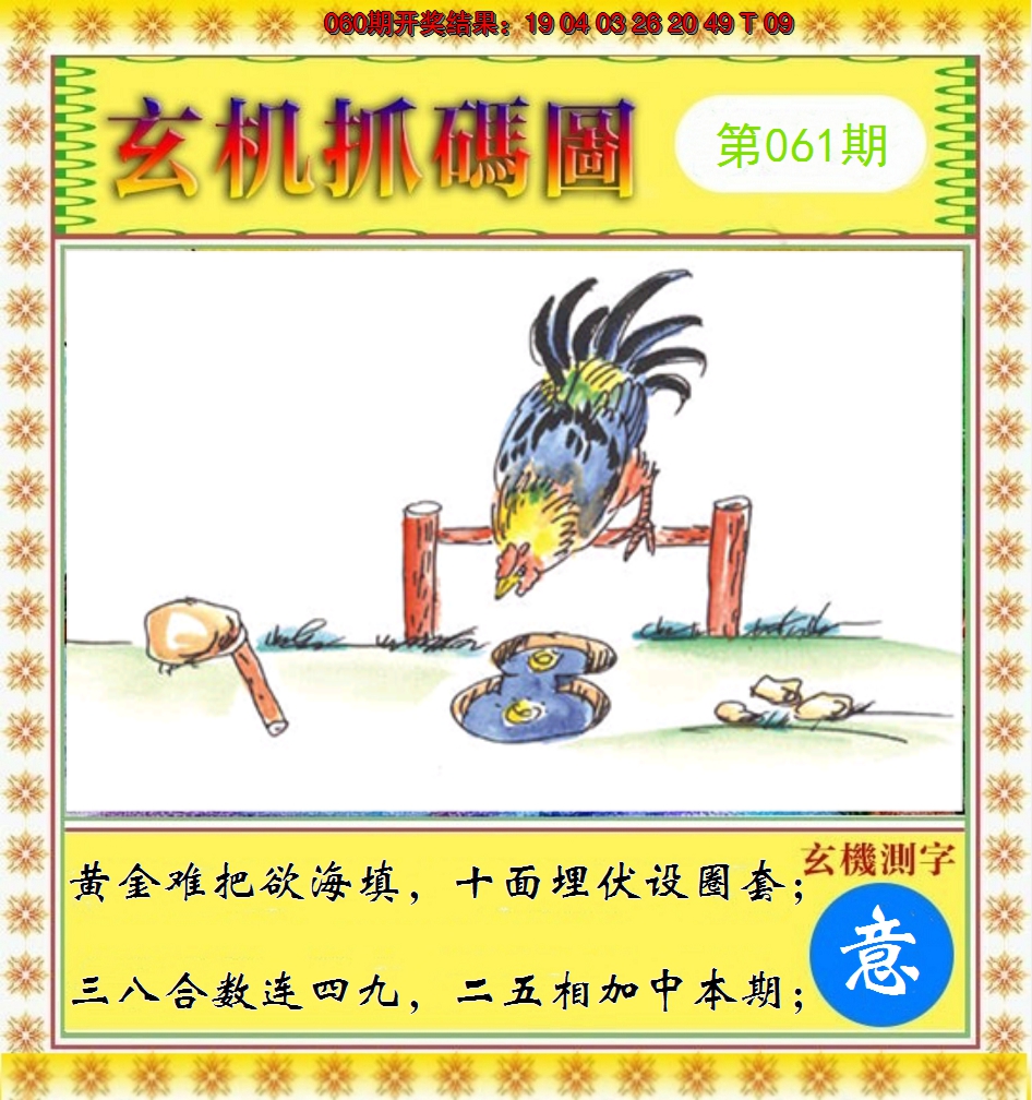 2025061期玄机抓码图