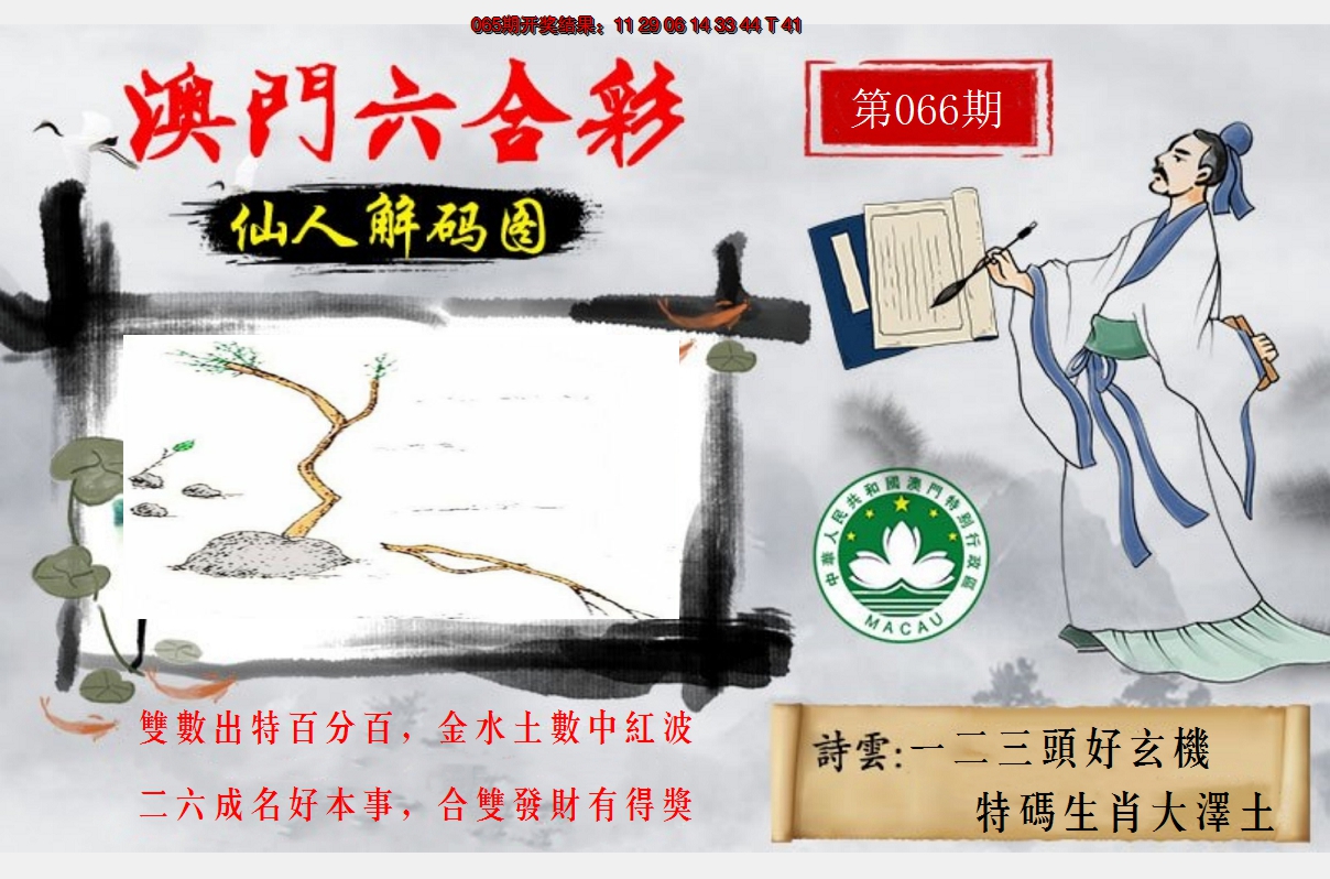 2025066期仙人解码图