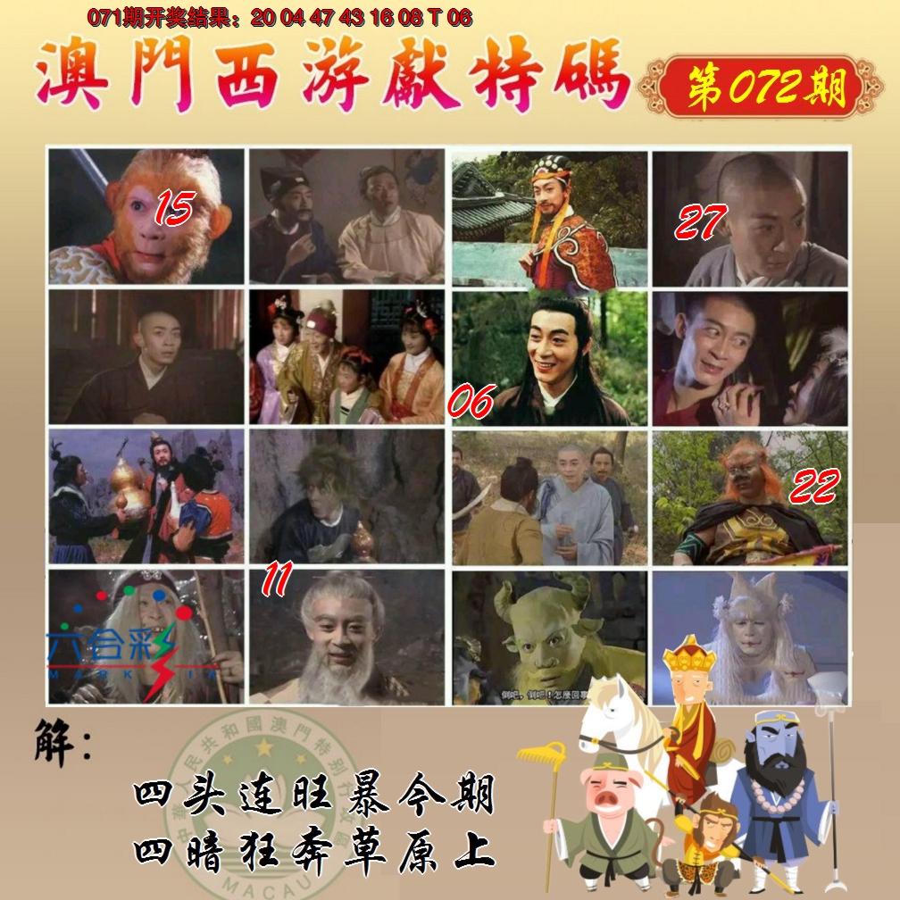 2025072期西游献码