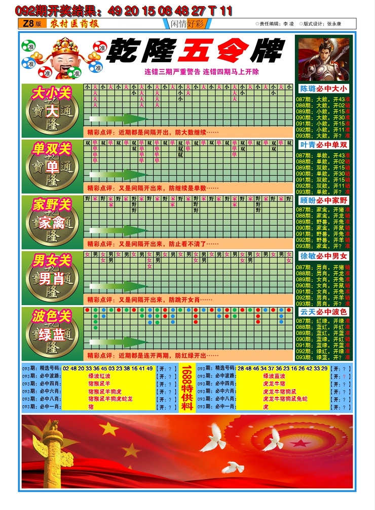 2025093期粤彩联盟C