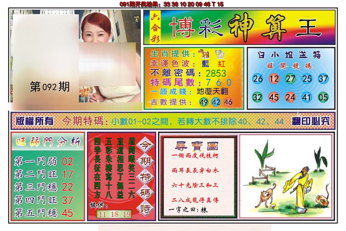 2025092期博彩神算王