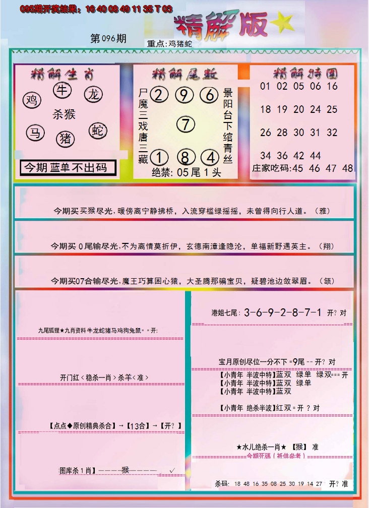 2025096期精解版