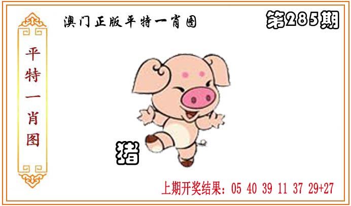 2024285期正版平特一肖图