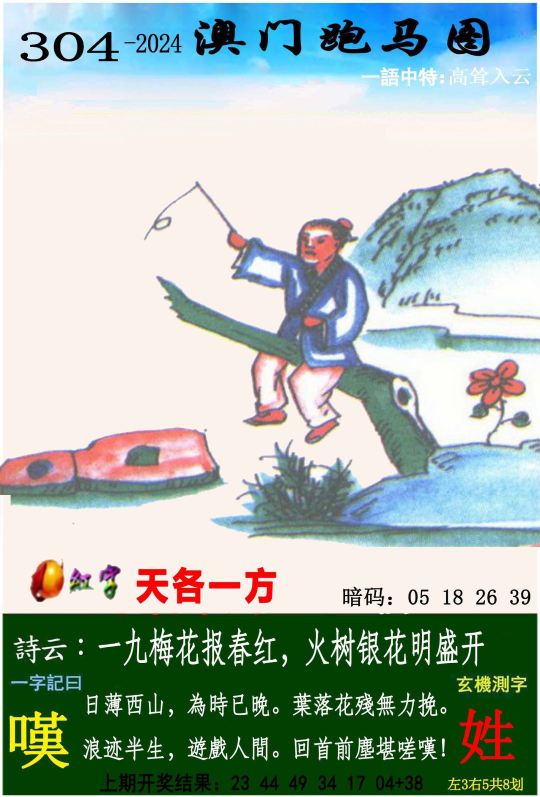 2024304期跑马图