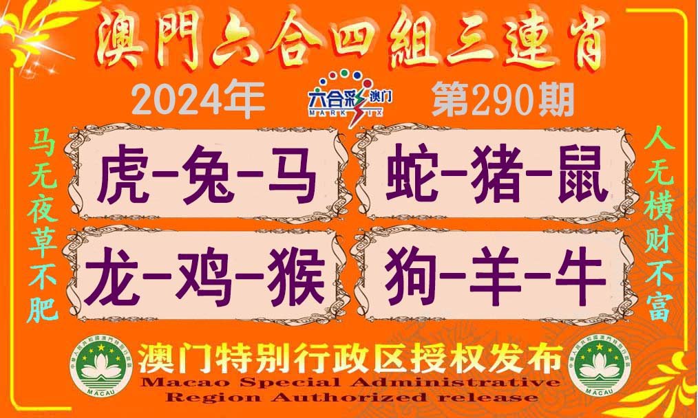 2024290期六合四组三连肖