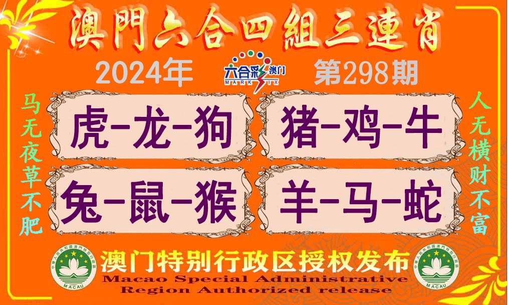 2024298期六合四组三连肖
