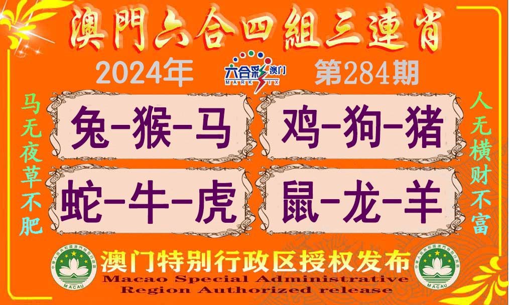 2024284期六合四组三连肖