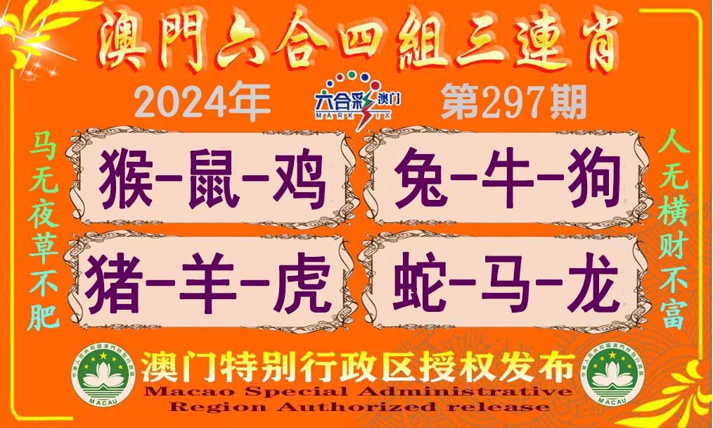 2024297期六合四组三连肖