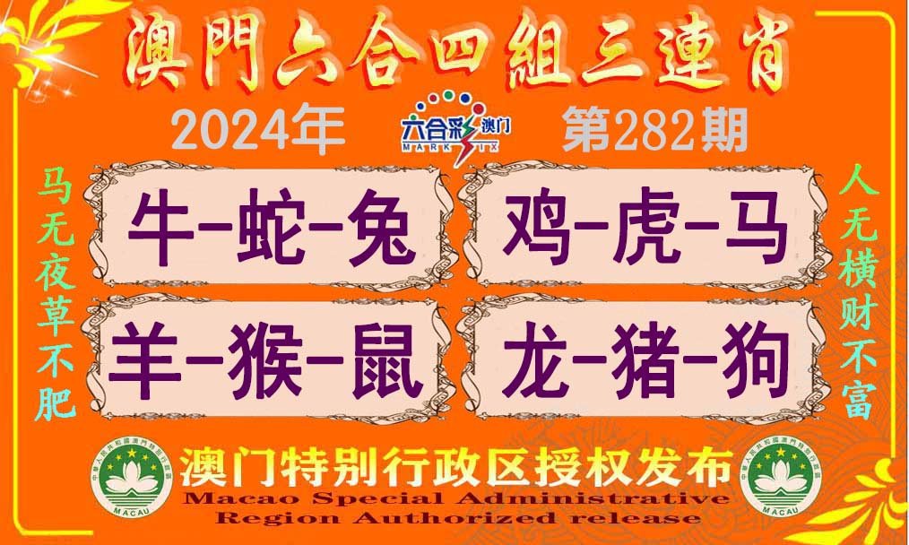 2024282期六合四组三连肖