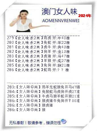 2024286期女人味