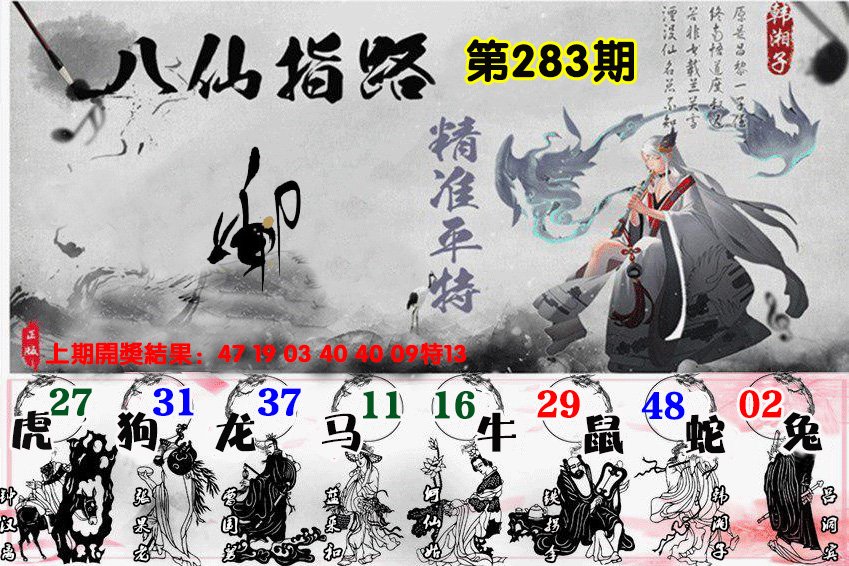 2024283期八仙指路
