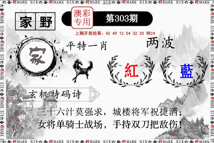2024303期特码诗句