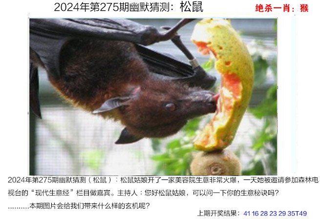 2024275期幽默猜测