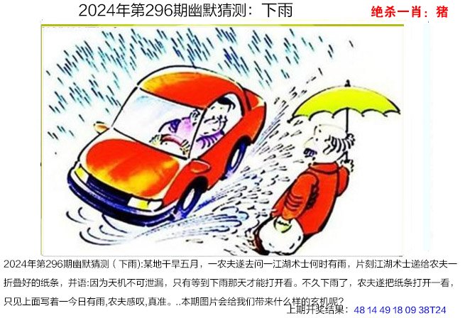 2024296期幽默猜测