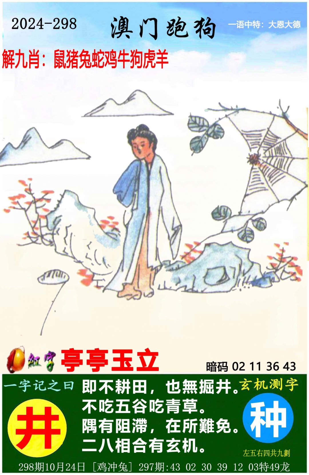 2024298期澳门跑狗图